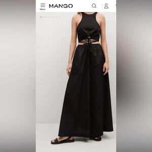 Mango black skirt and tank top